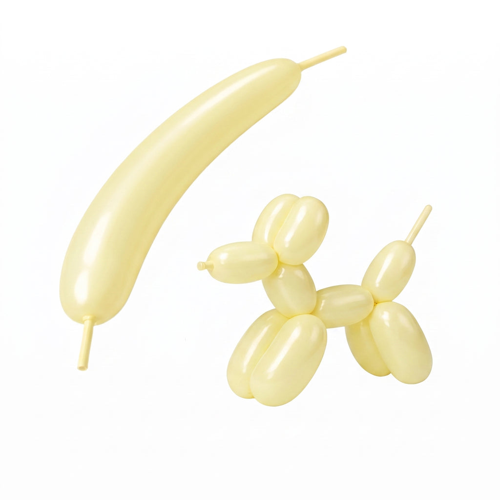 Macaron Yellow 260 twisting balloons