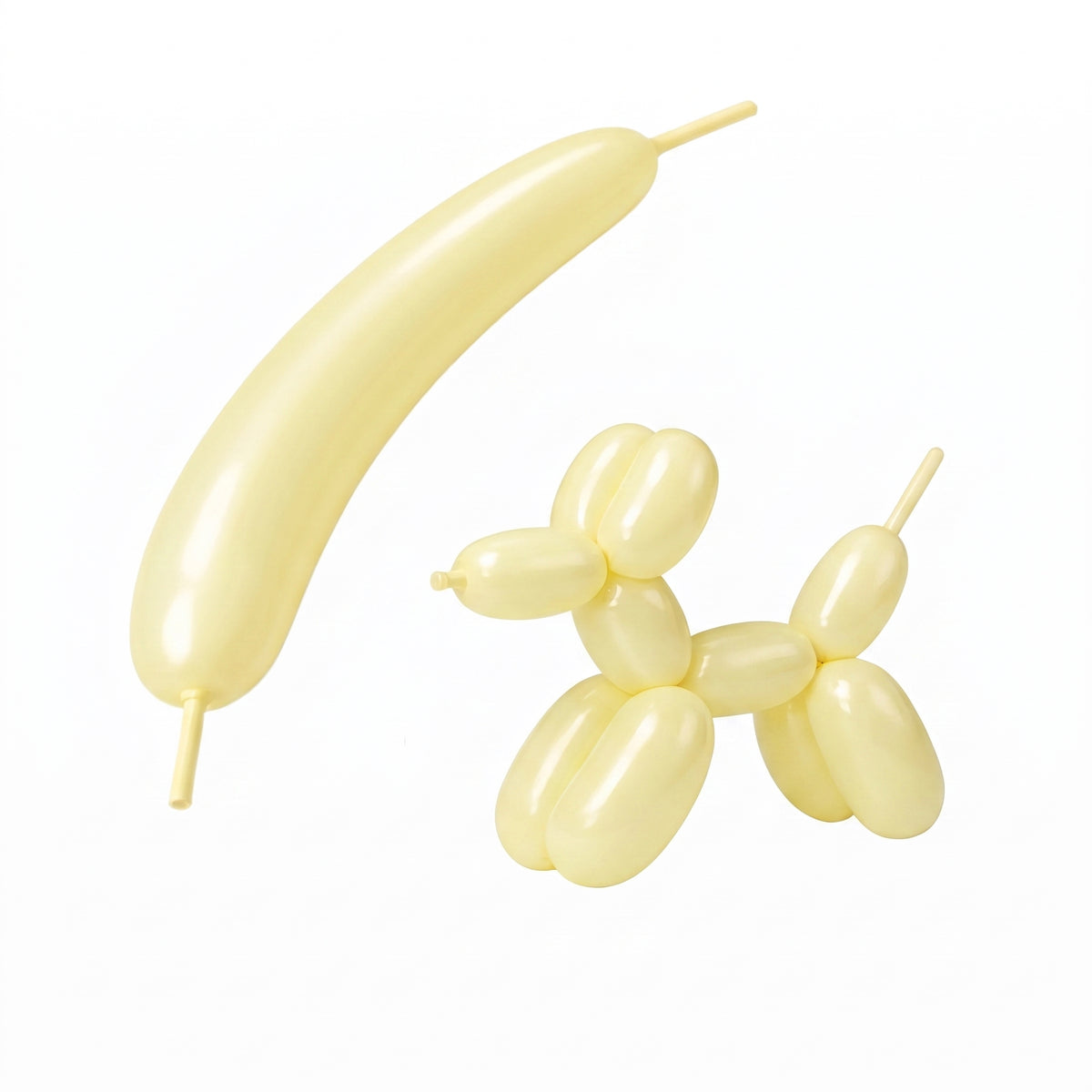 Macaron Yellow 260 twisting balloons