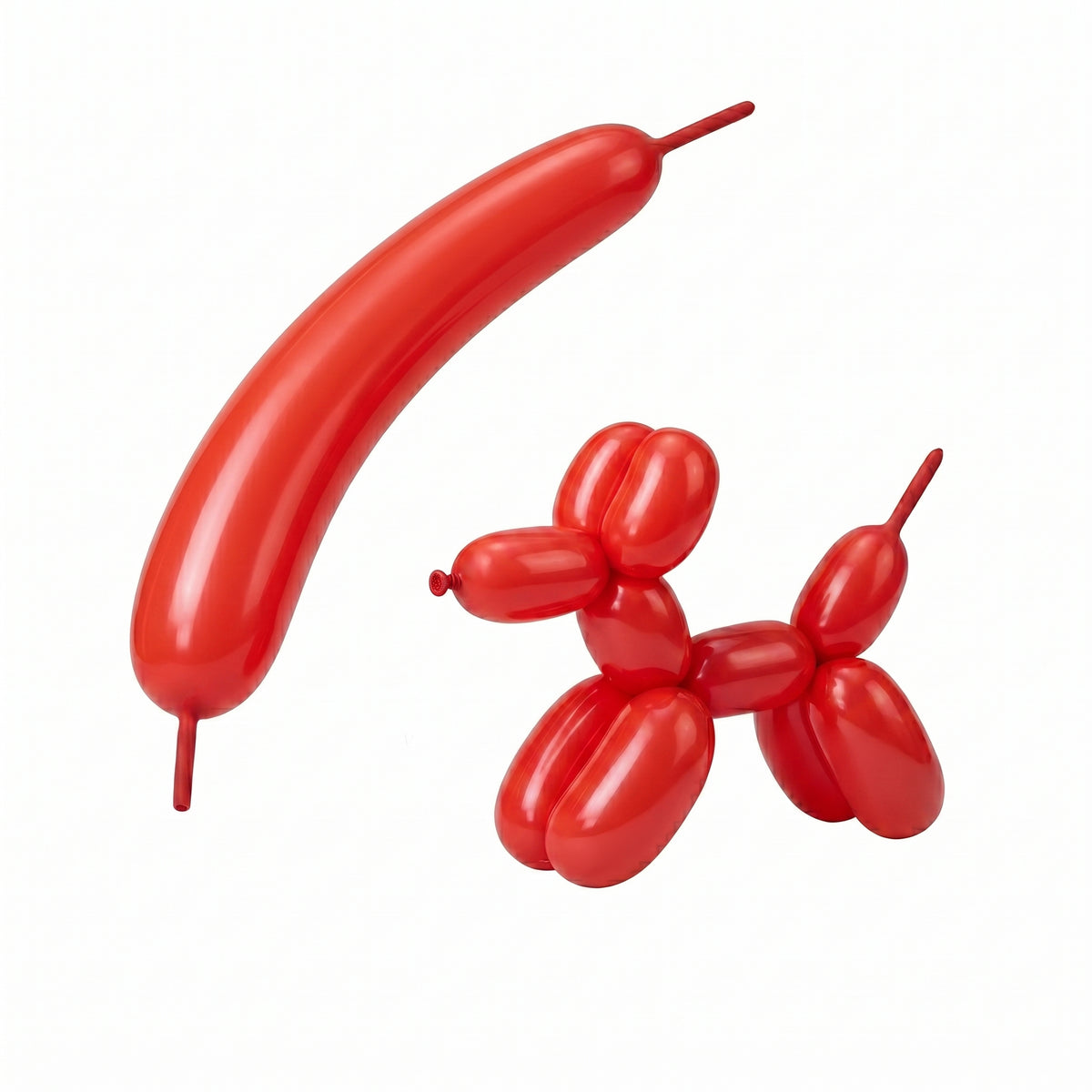 Red 260 twisting balloons