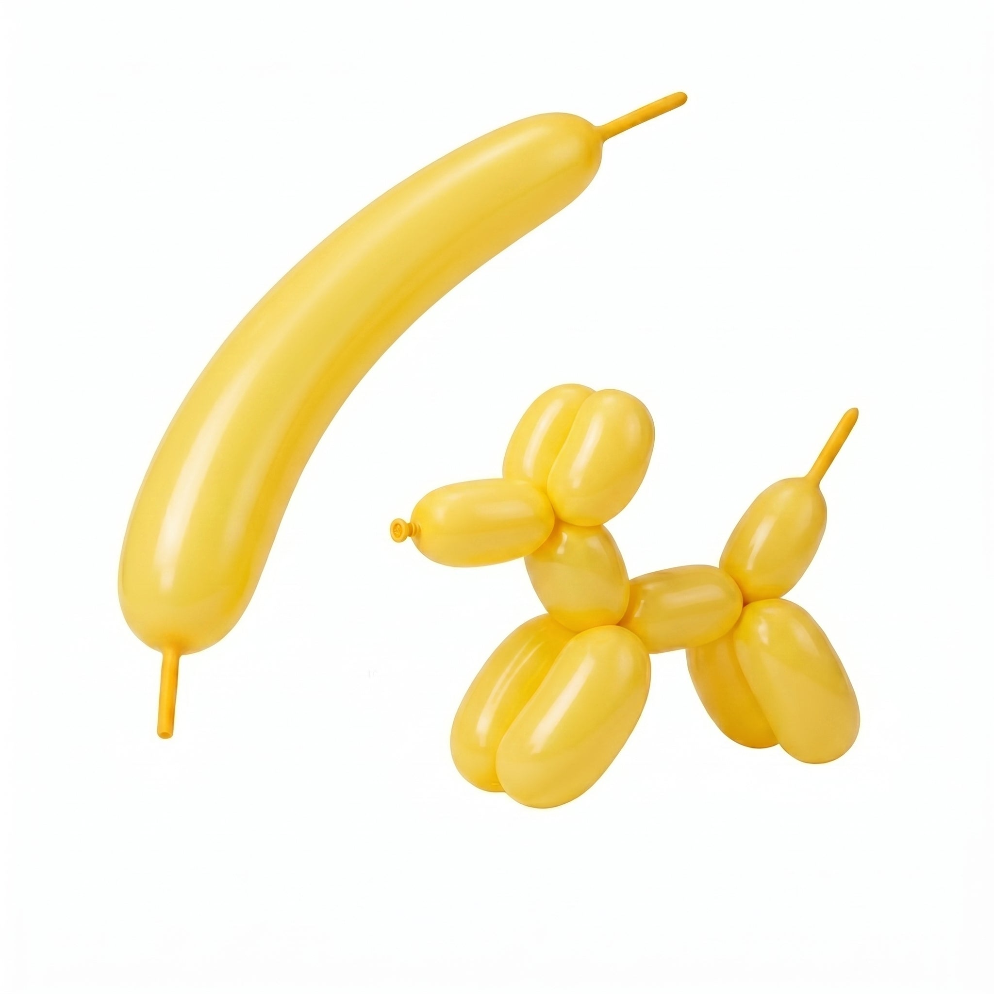 Yellow 260 twisting balloons