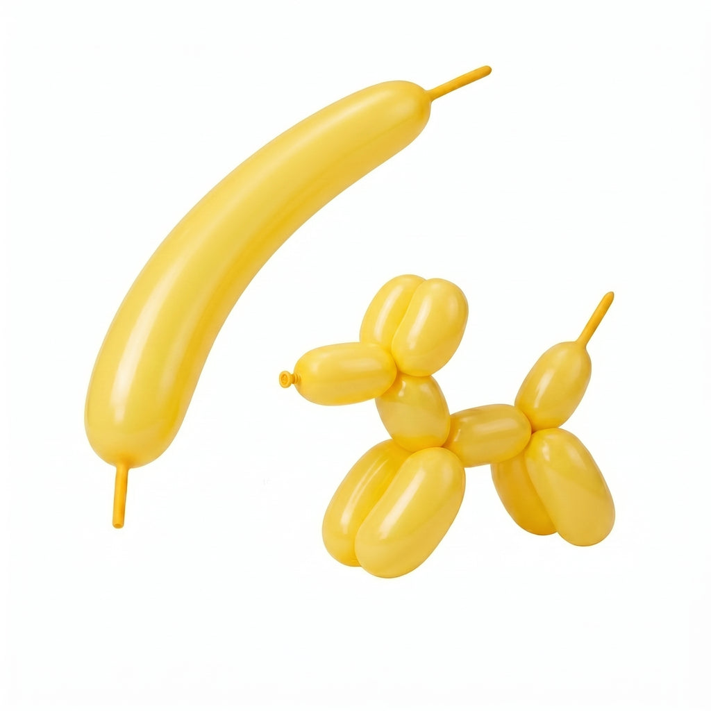 Yellow 260 twisting balloons