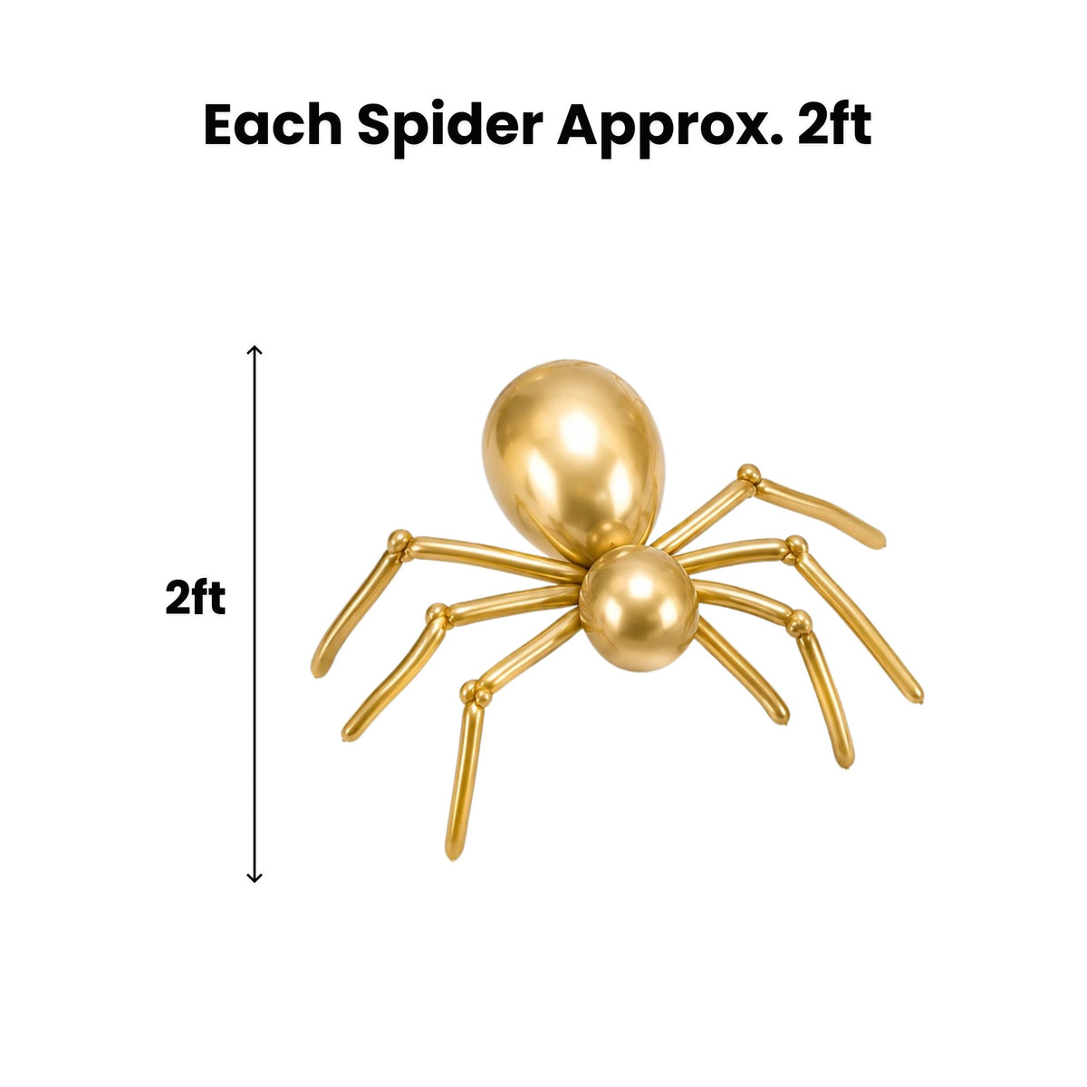 Gold Balloon Spider Kit-  Set of 3