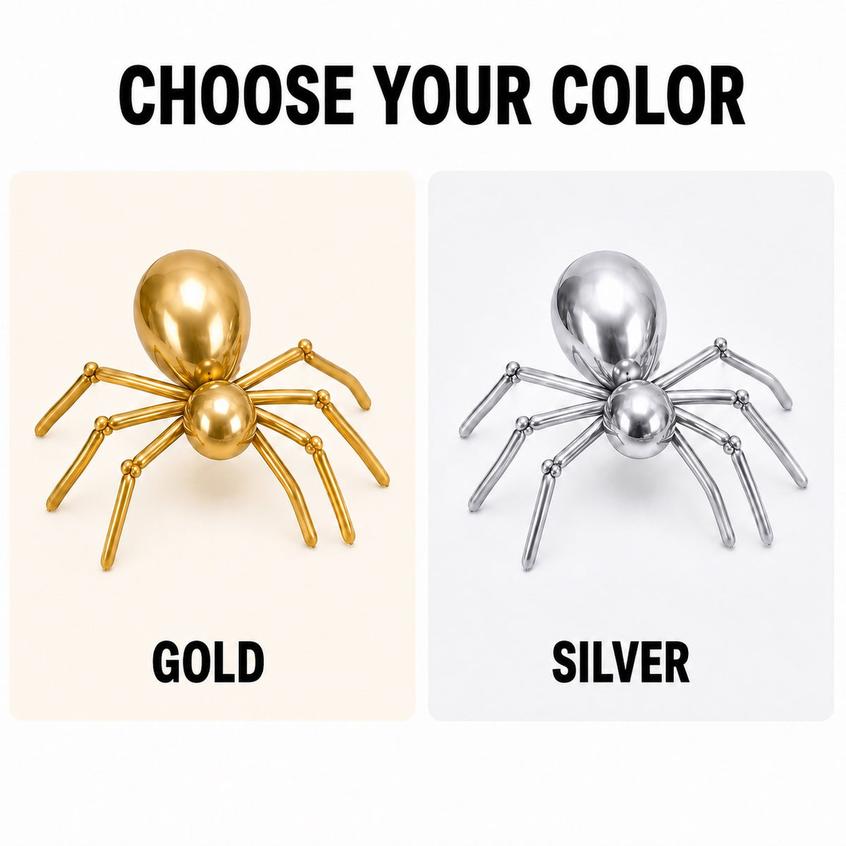 Gold Balloon Spider Kit-  Set of 3