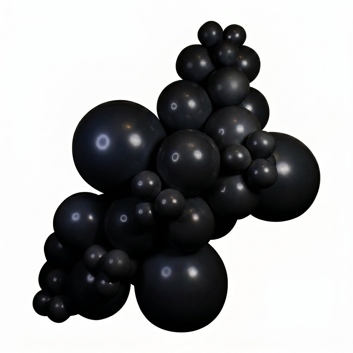 Black balloon garland