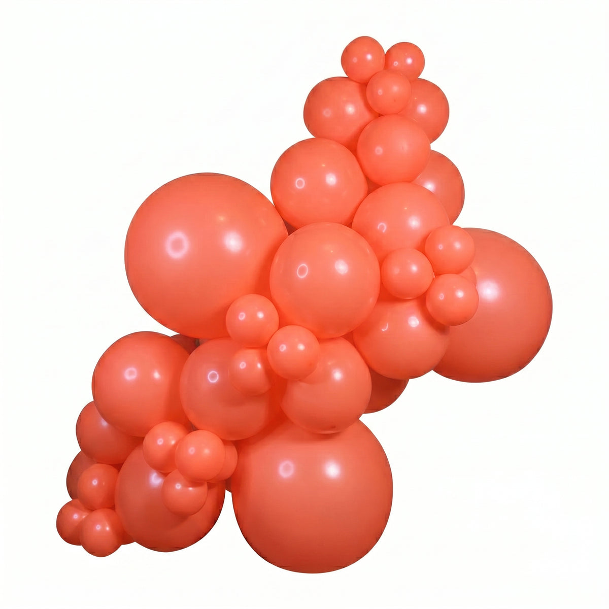 Coral balloon garland