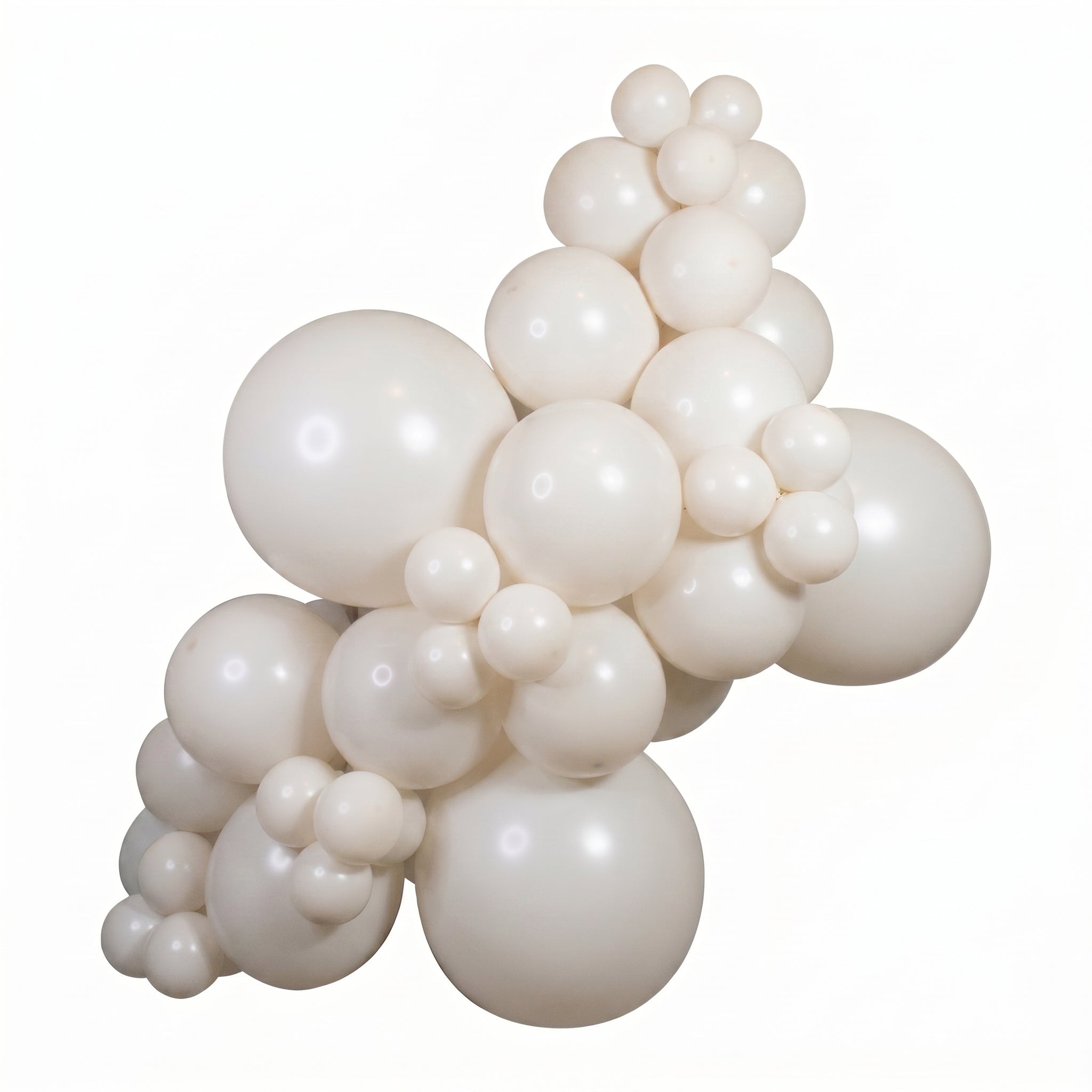 Retro White balloon garland