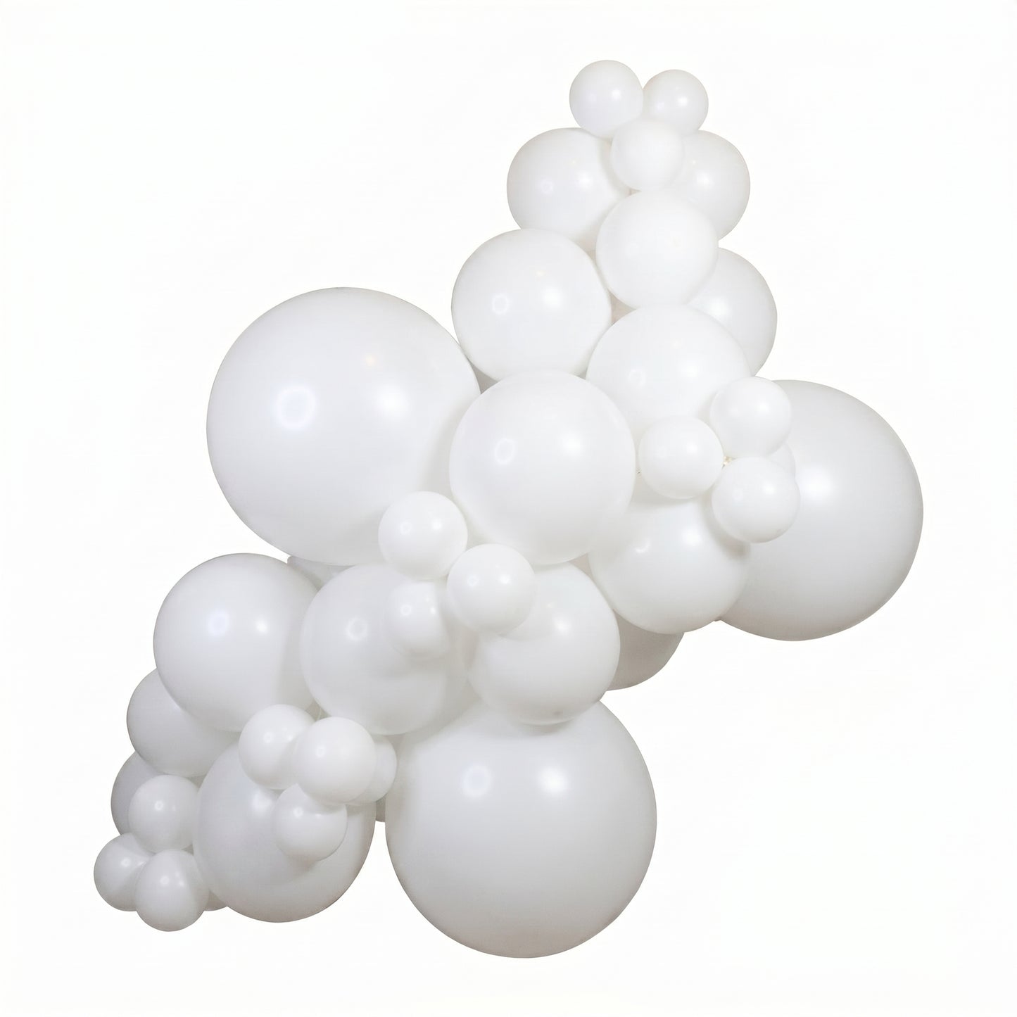Shimmer White balloon garland